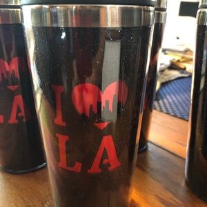 Sale! Set of 4 I Love ❤️ LA Tumblers. Stainless Steel.